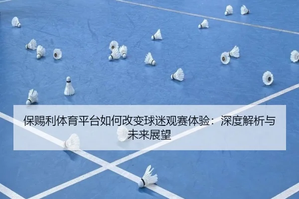 保赐利体育平台如何改变球迷观赛体验：深度解析与未来展望
